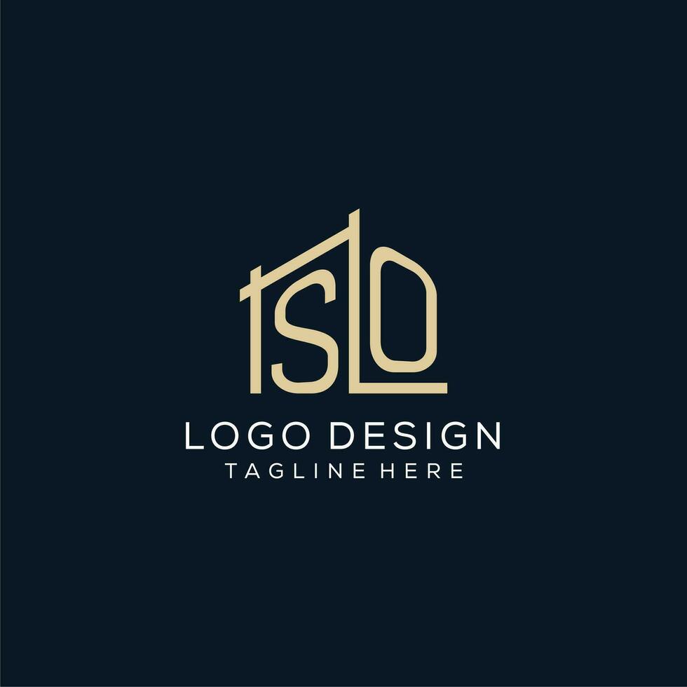 Initial SO logo, clean and modern architectural and construction logo design vector