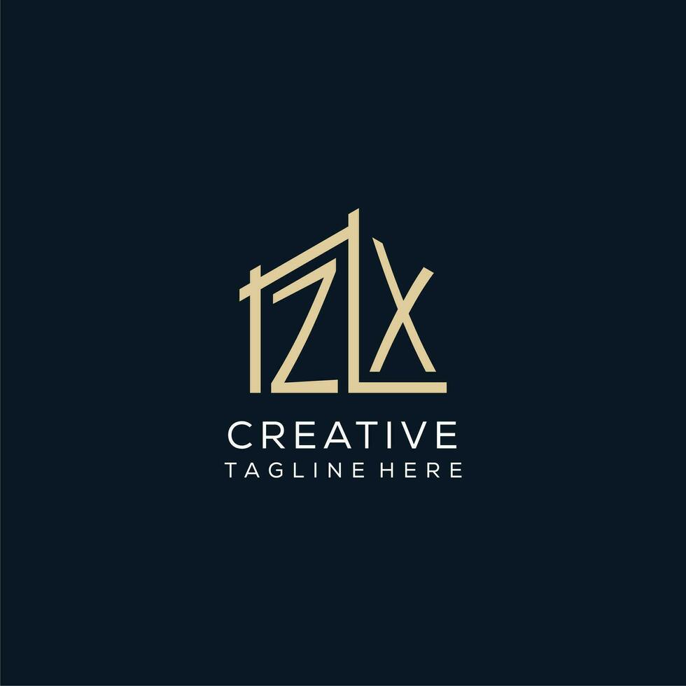 アチーブメントQuality Company Design Modern ZX Logo Design for business and company identity
