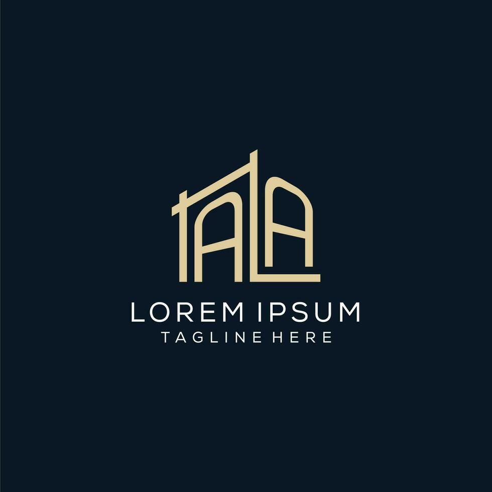 Initial AA logo, clean and modern architectural and construction logo design vector