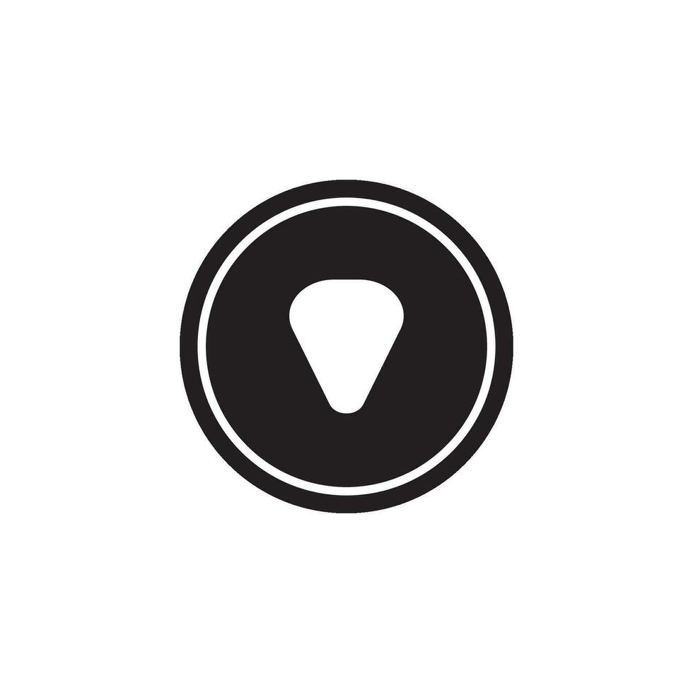 guitar mediator icon vector