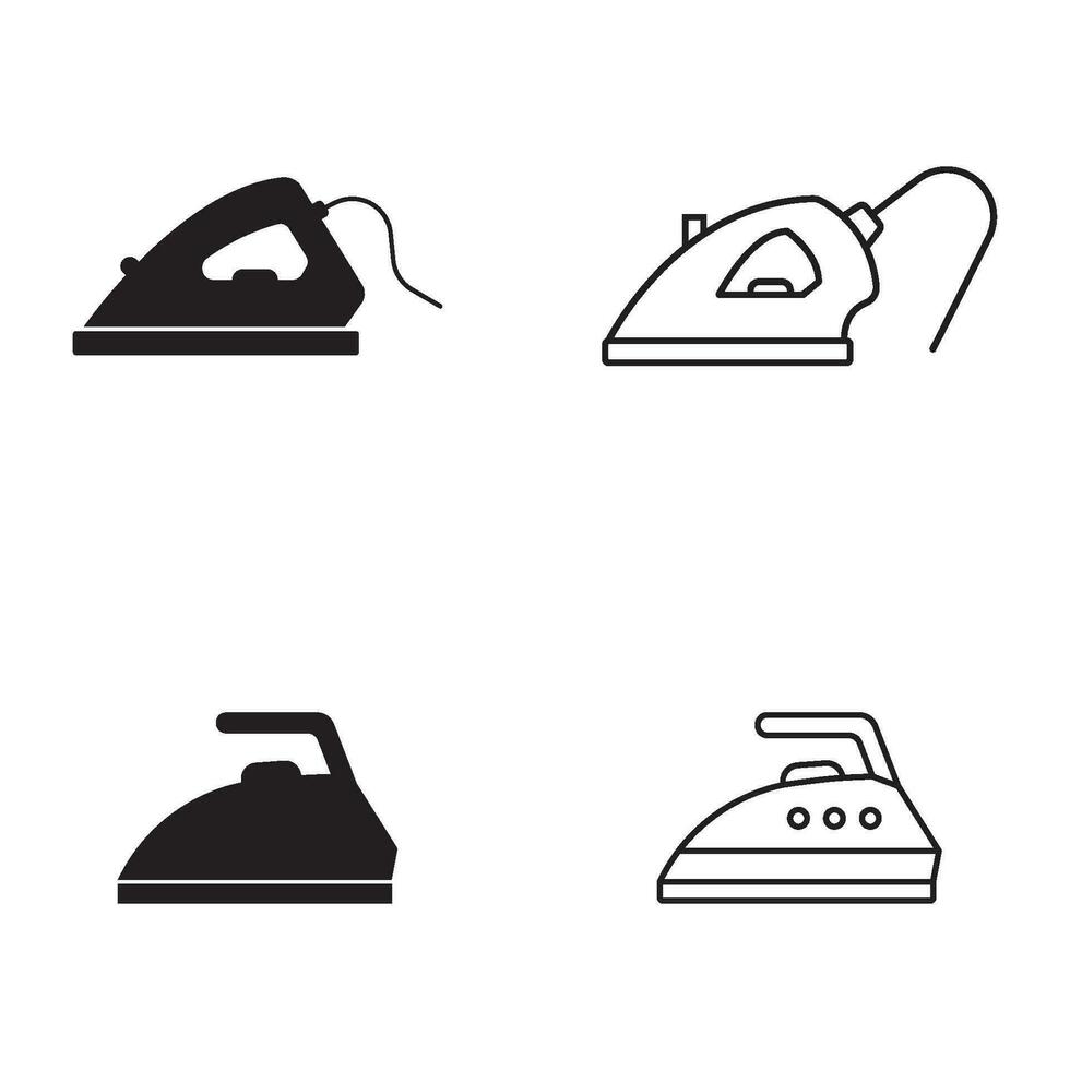 iron icon vector