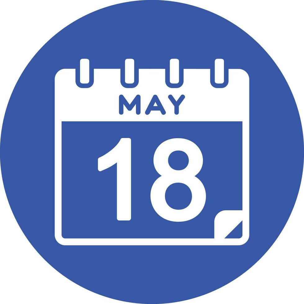 18 May Vector Icon