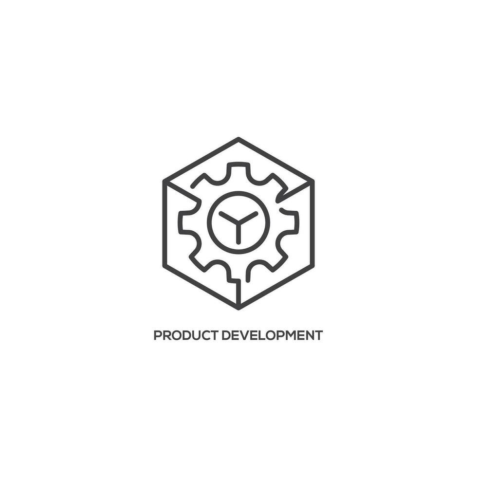 Product Development icon, business concept. Modern sign, linear pictogram, outline symbol, simple thin line vector design element template