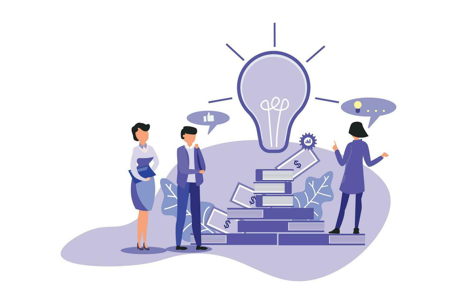 Presentation Ideas Business Marketing - Flat Vector