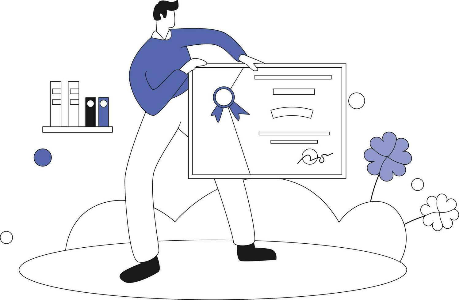 Business trips, Flat vector illustration