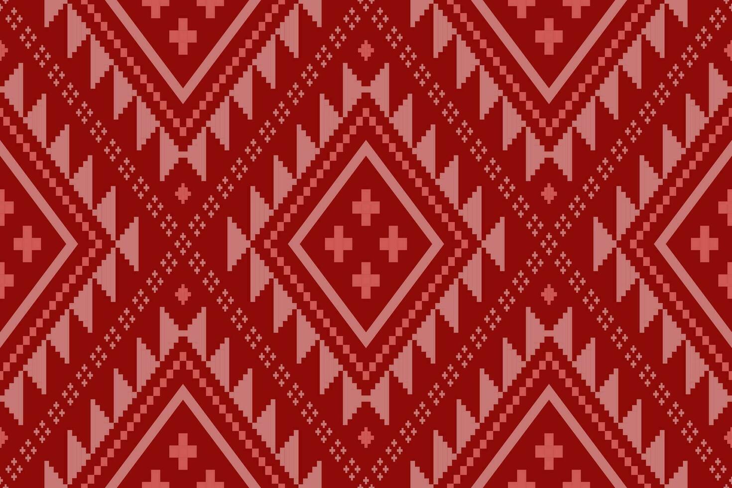 rojo tradicional étnico modelo cachemir flor ikat antecedentes resumen azteca africano indonesio indio sin costura modelo para tela impresión paño vestir alfombra cortinas y pareo de malasia vector