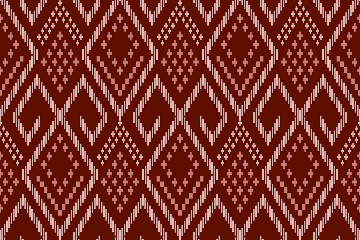 rojo tradicional étnico modelo cachemir flor ikat antecedentes resumen azteca africano indonesio indio sin costura modelo para tela impresión paño vestir alfombra cortinas y pareo de malasia vector