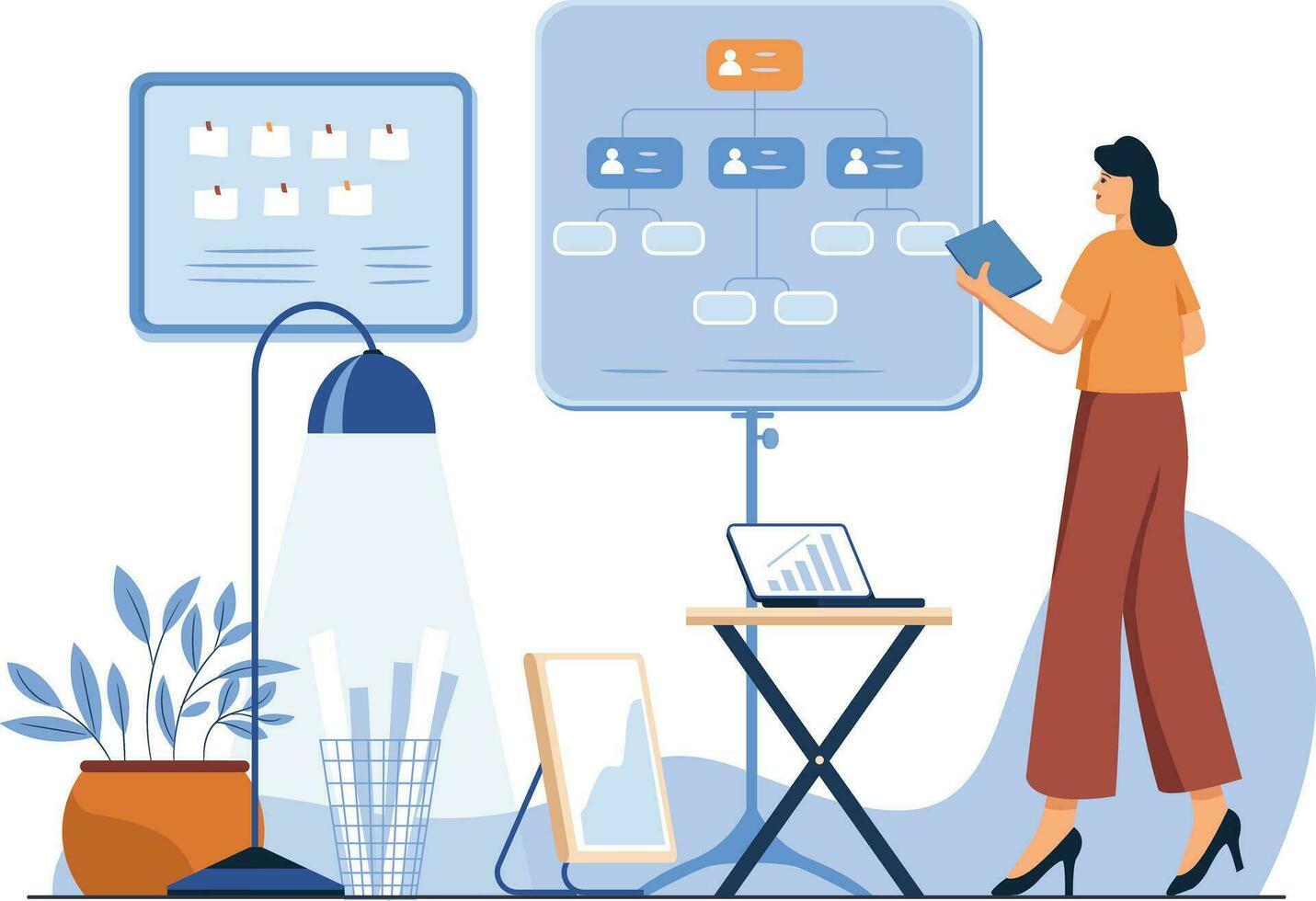 Process Management Vector Illustration Flat