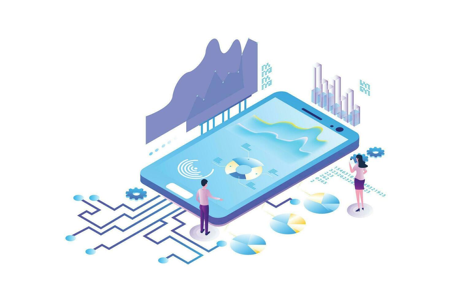 Marketing Strategy Isometric vector