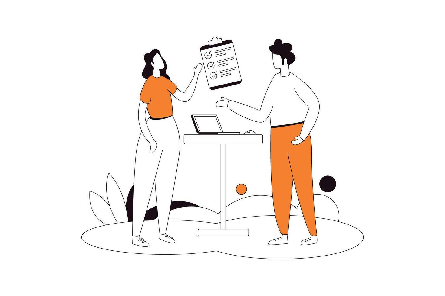 Customer need, Business Flat Style Illustration vector