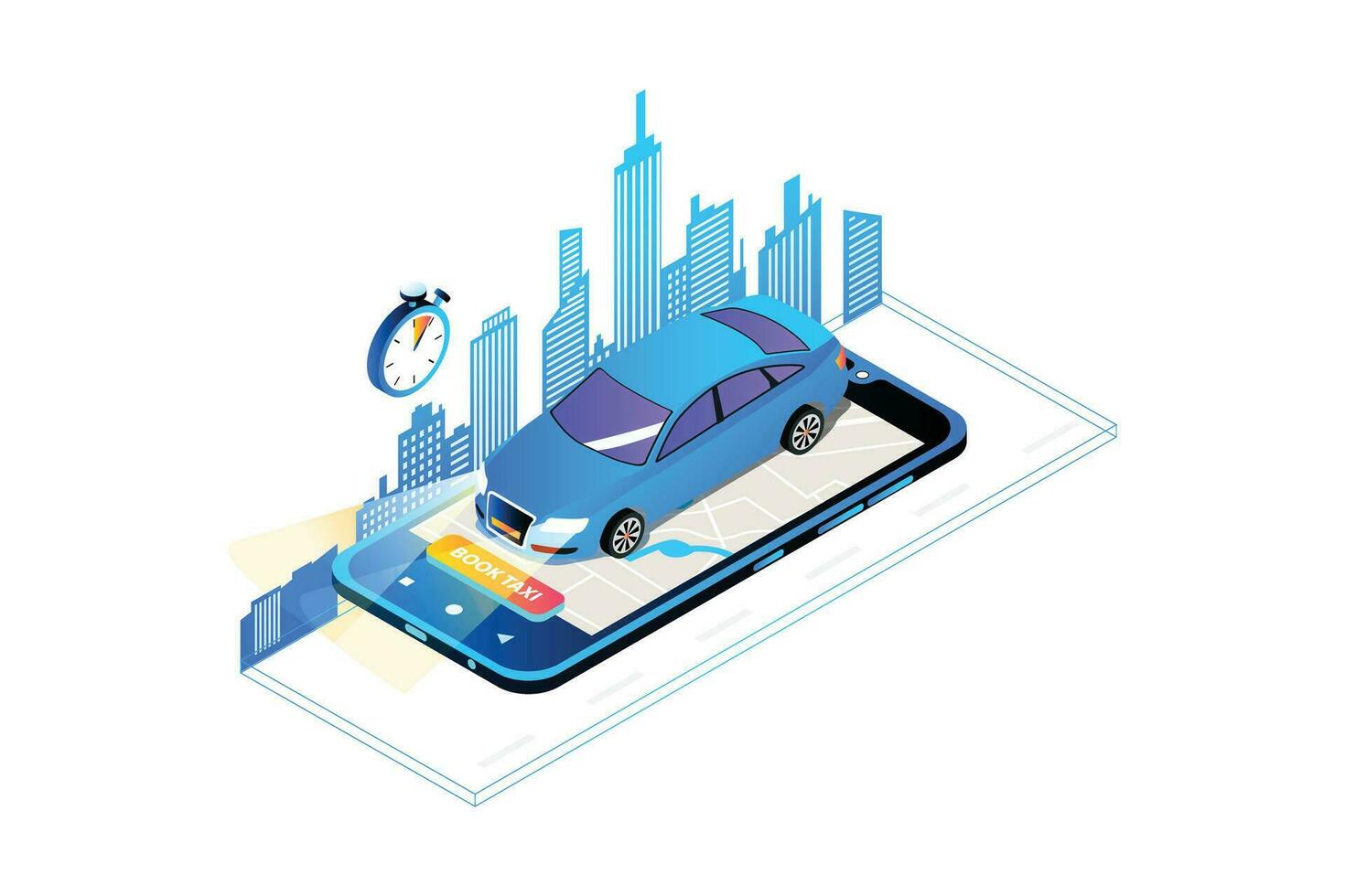 Car Booking App vector