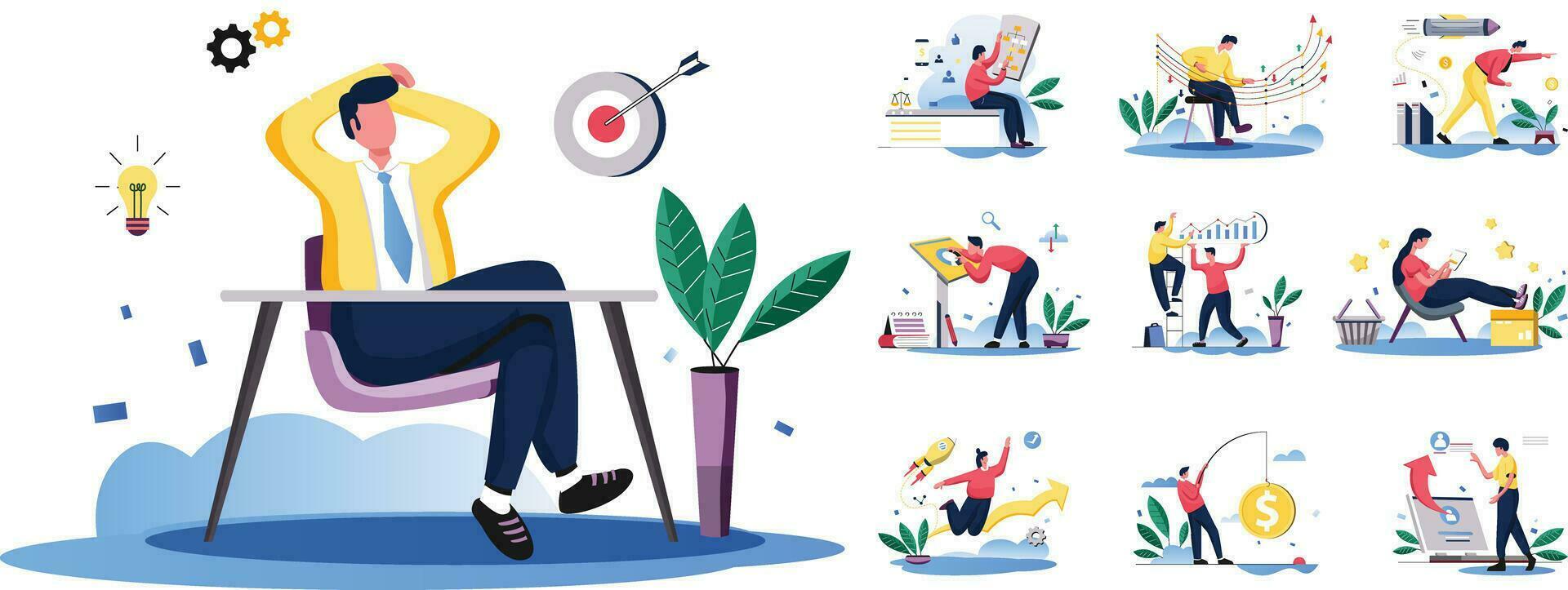 Business Marketing, Flat vector illustration