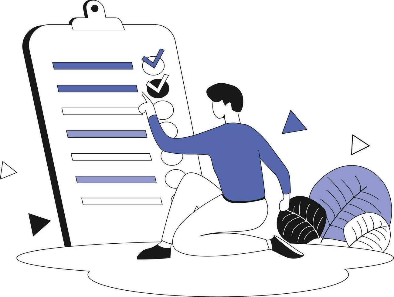Business plan, Flat vector illustration