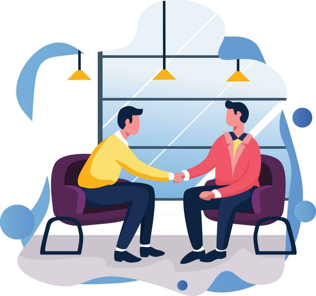 Hands on cooperation, Flat vector illustration