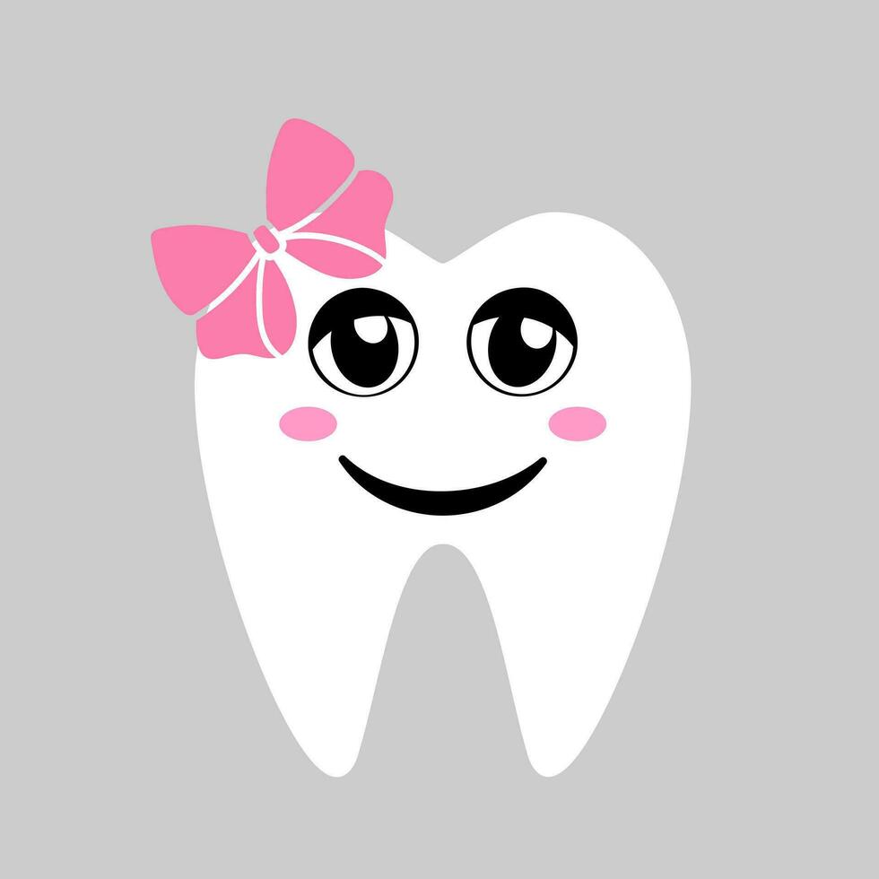 Tooth icon vector. Tooth Fairy illustration sign. Funny tooth symbol or logo. vector