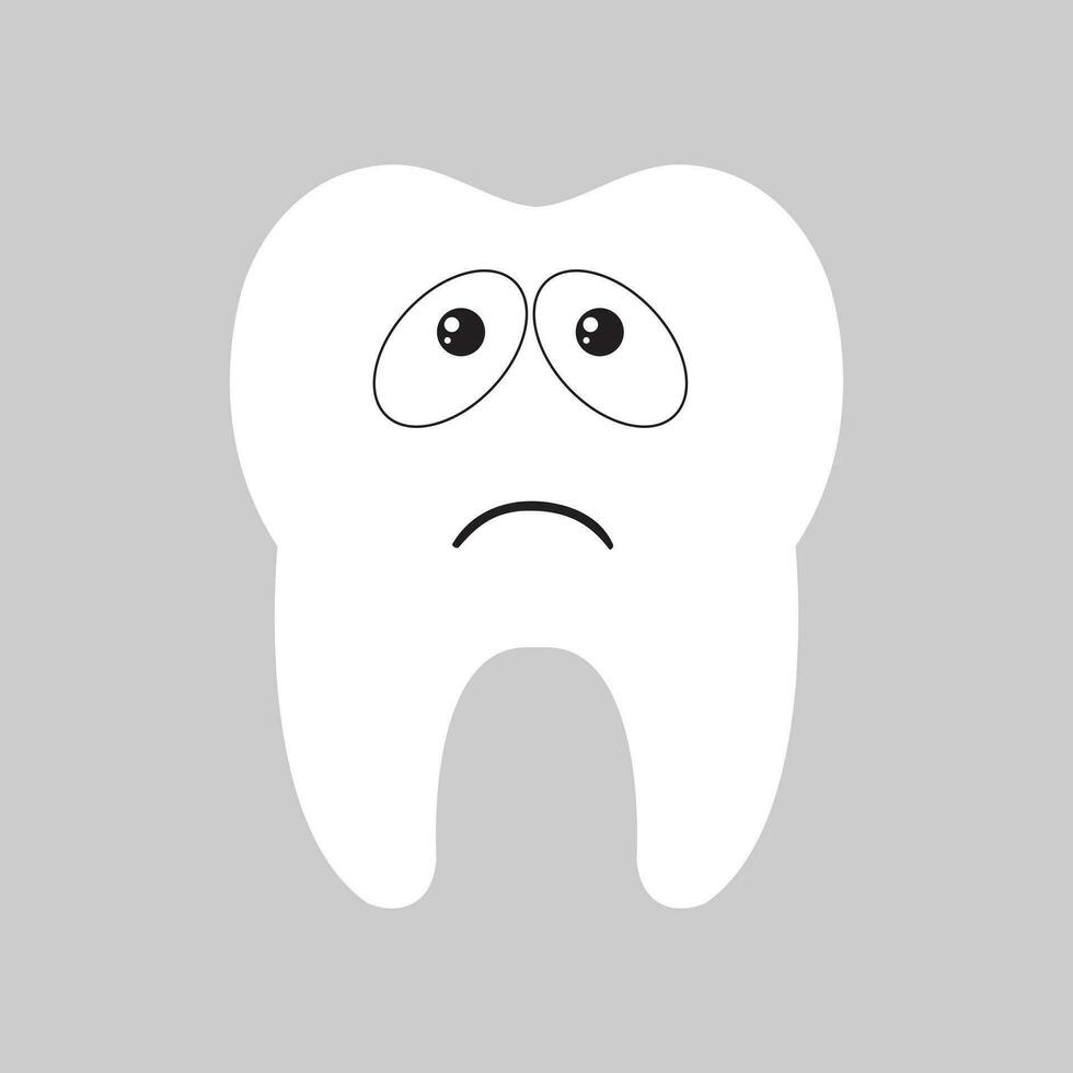 Tooth icon vector. Tooth Fairy illustration sign. Funny tooth symbol or logo. vector