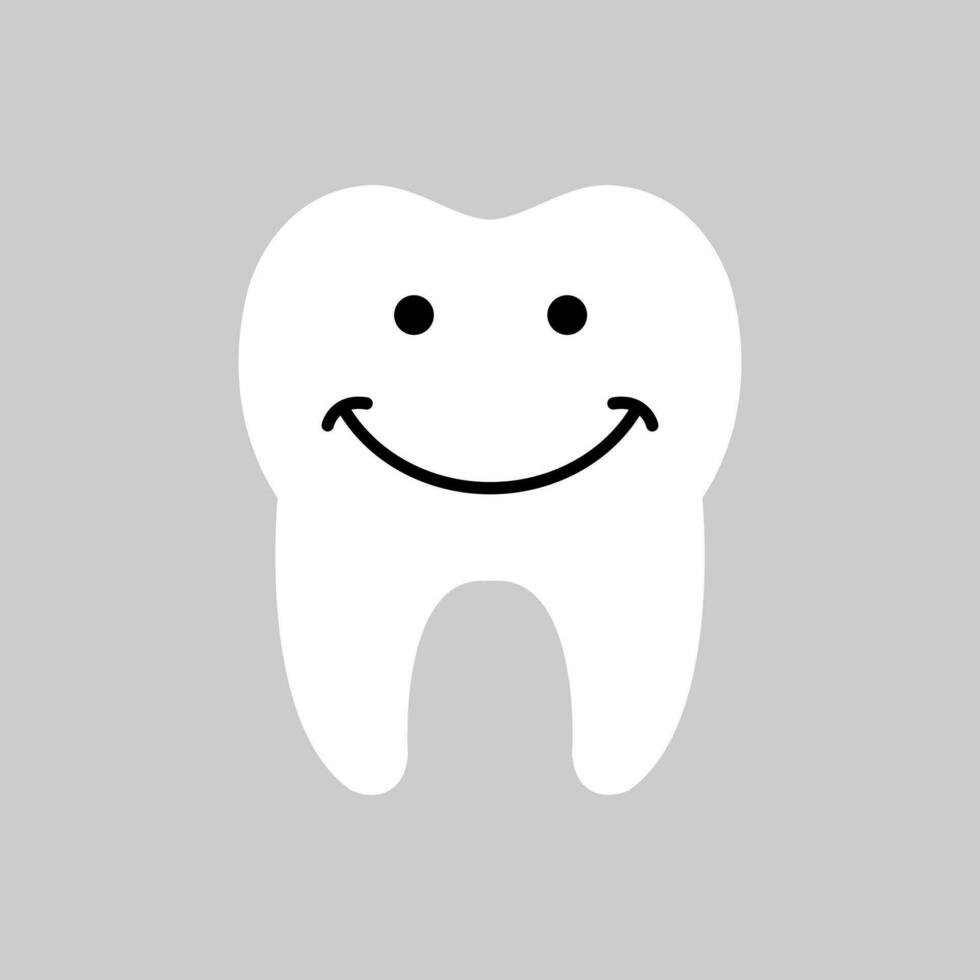 Tooth icon vector. Tooth Fairy illustration sign. Funny tooth symbol or logo. vector