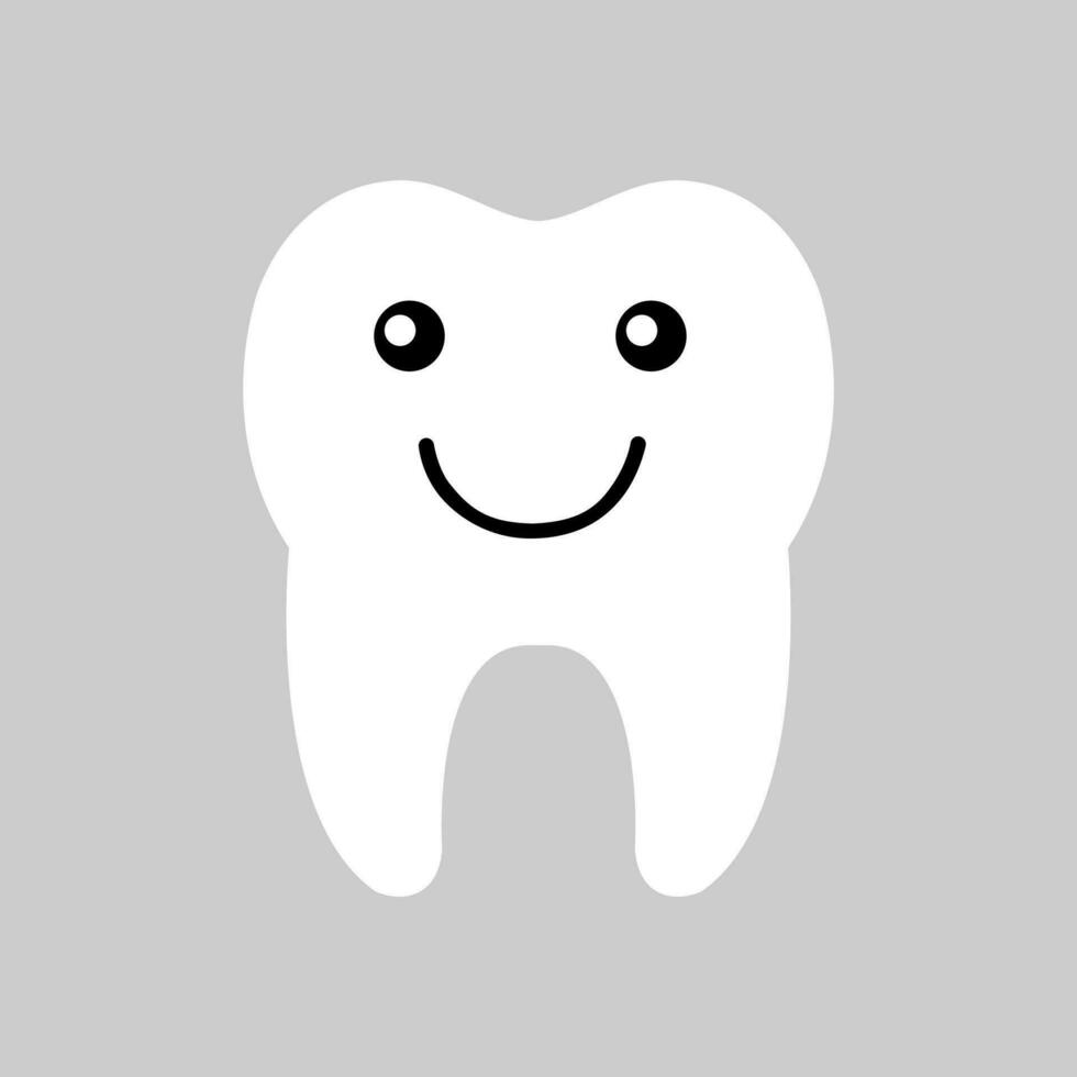 Tooth icon vector. Tooth Fairy illustration sign. Funny tooth symbol or logo. vector
