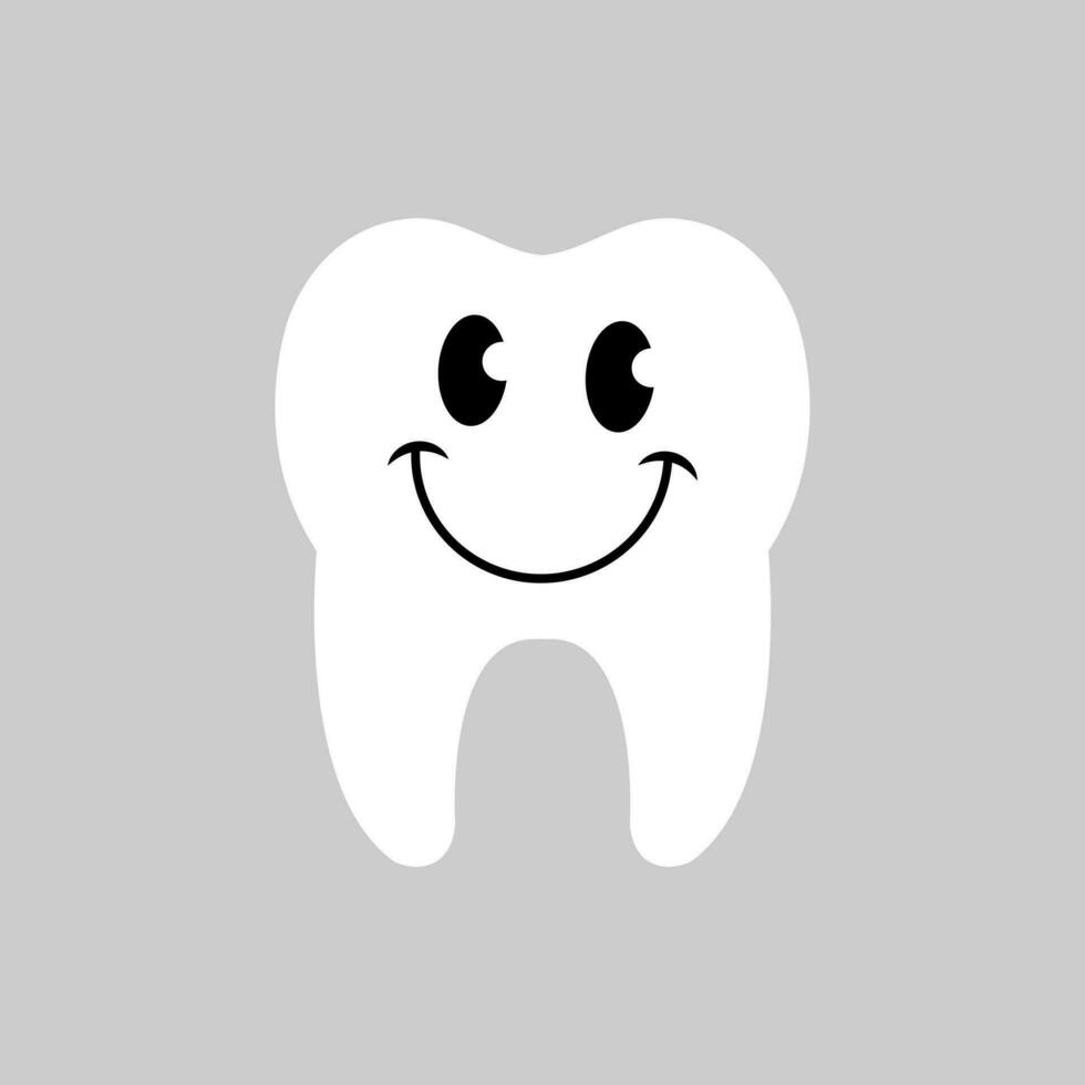 Tooth icon vector. Tooth Fairy illustration sign. Funny tooth symbol or logo. vector