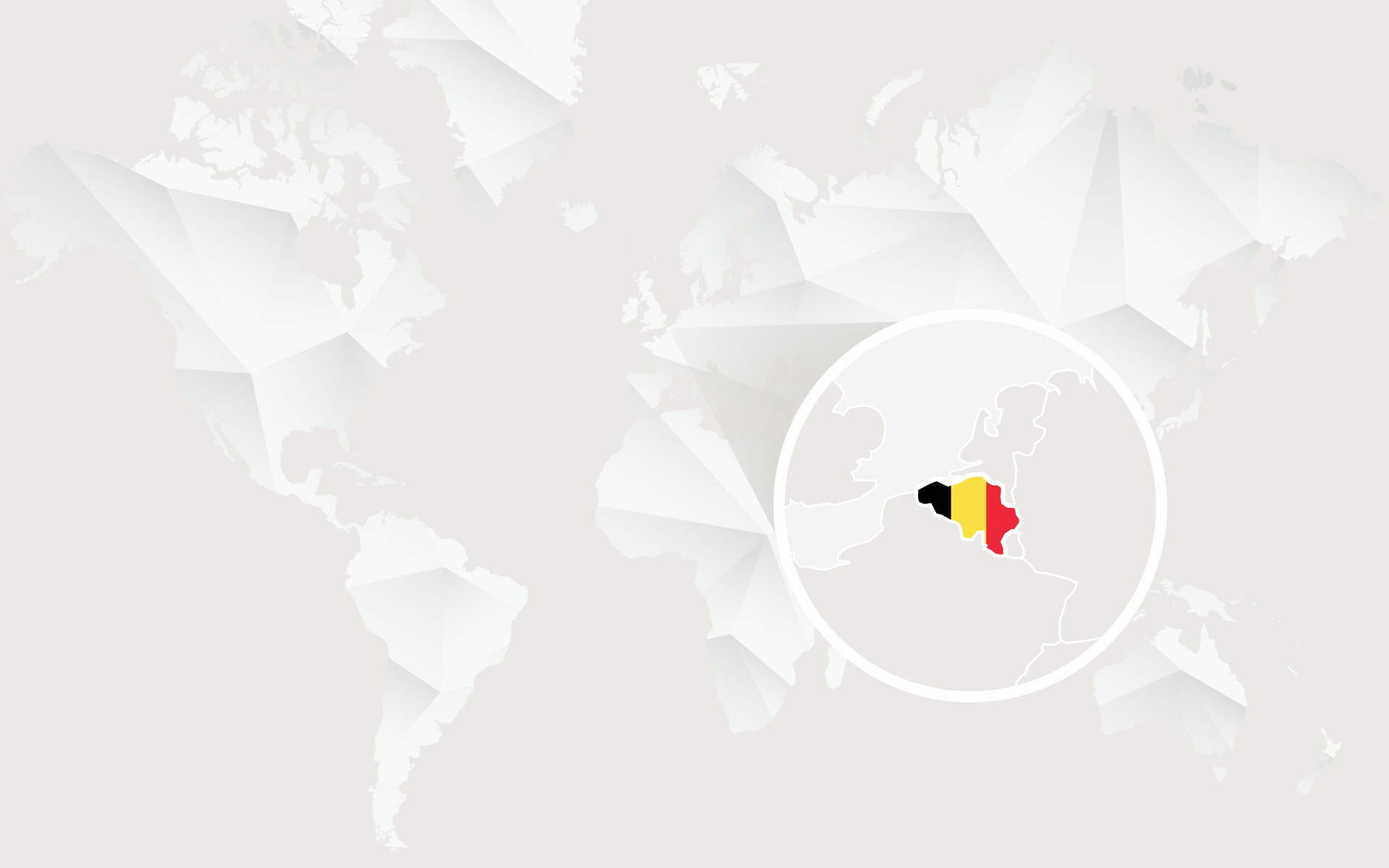 Belgium Map With Flag In Contour On White Polygonal World Map 32472344 Belgium Map With Flag In Contour On White Polygonal World Map Vector 