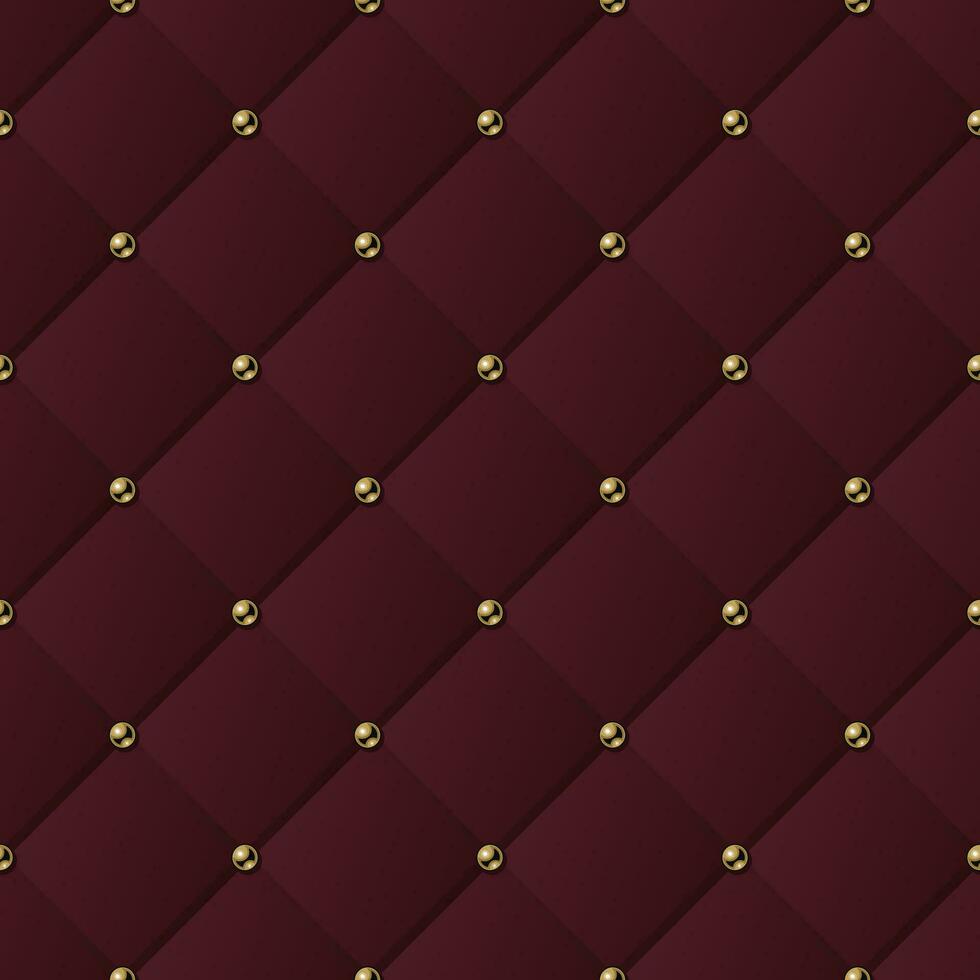 Red volume seamless pattern with square grid vector