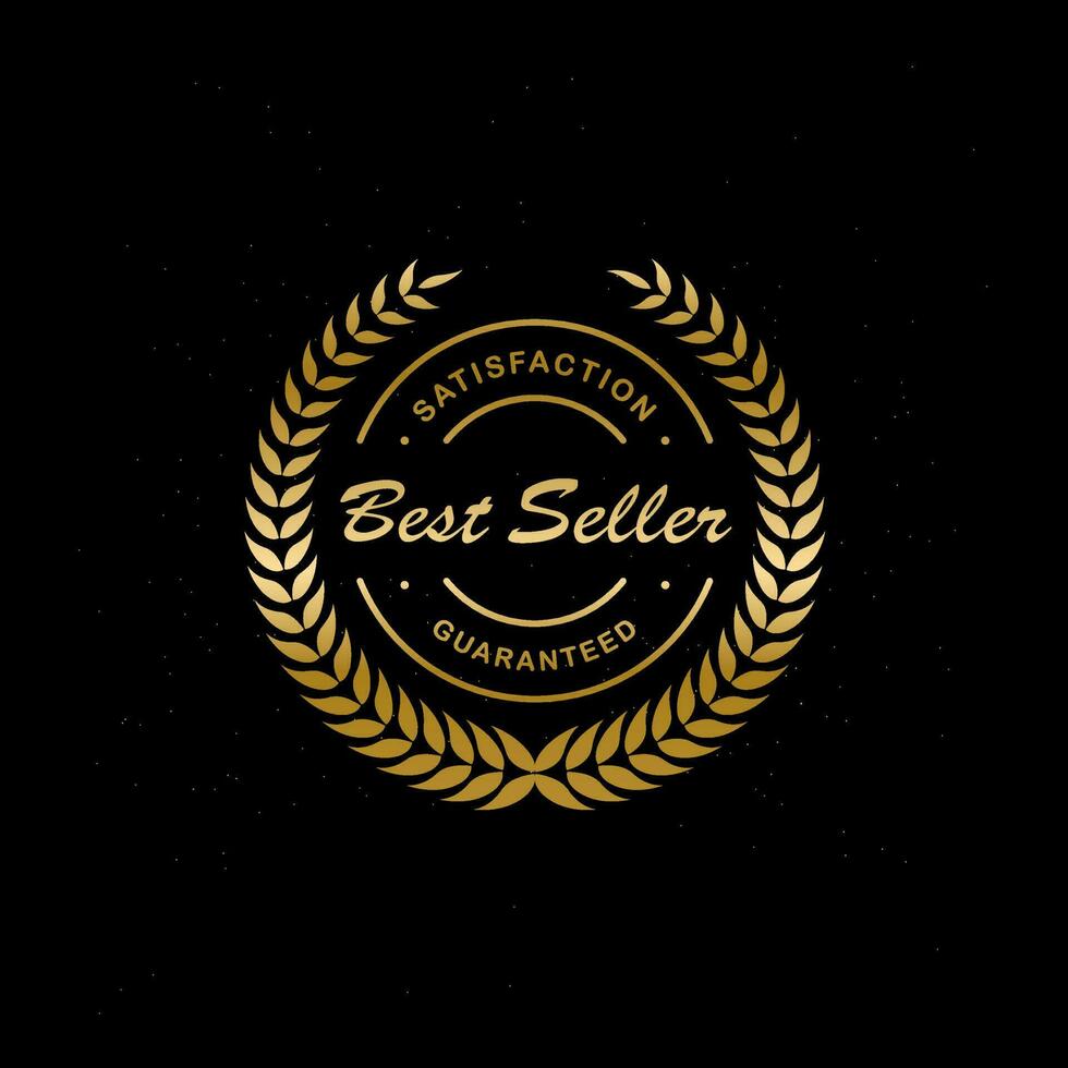 best choice guarantee golden badge and label vector