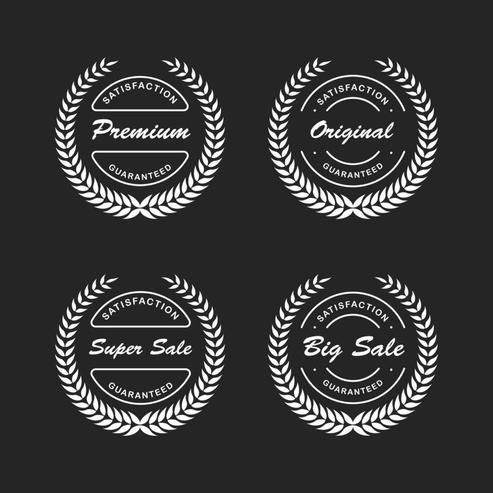 Premium quality laurel wreath, collection vector