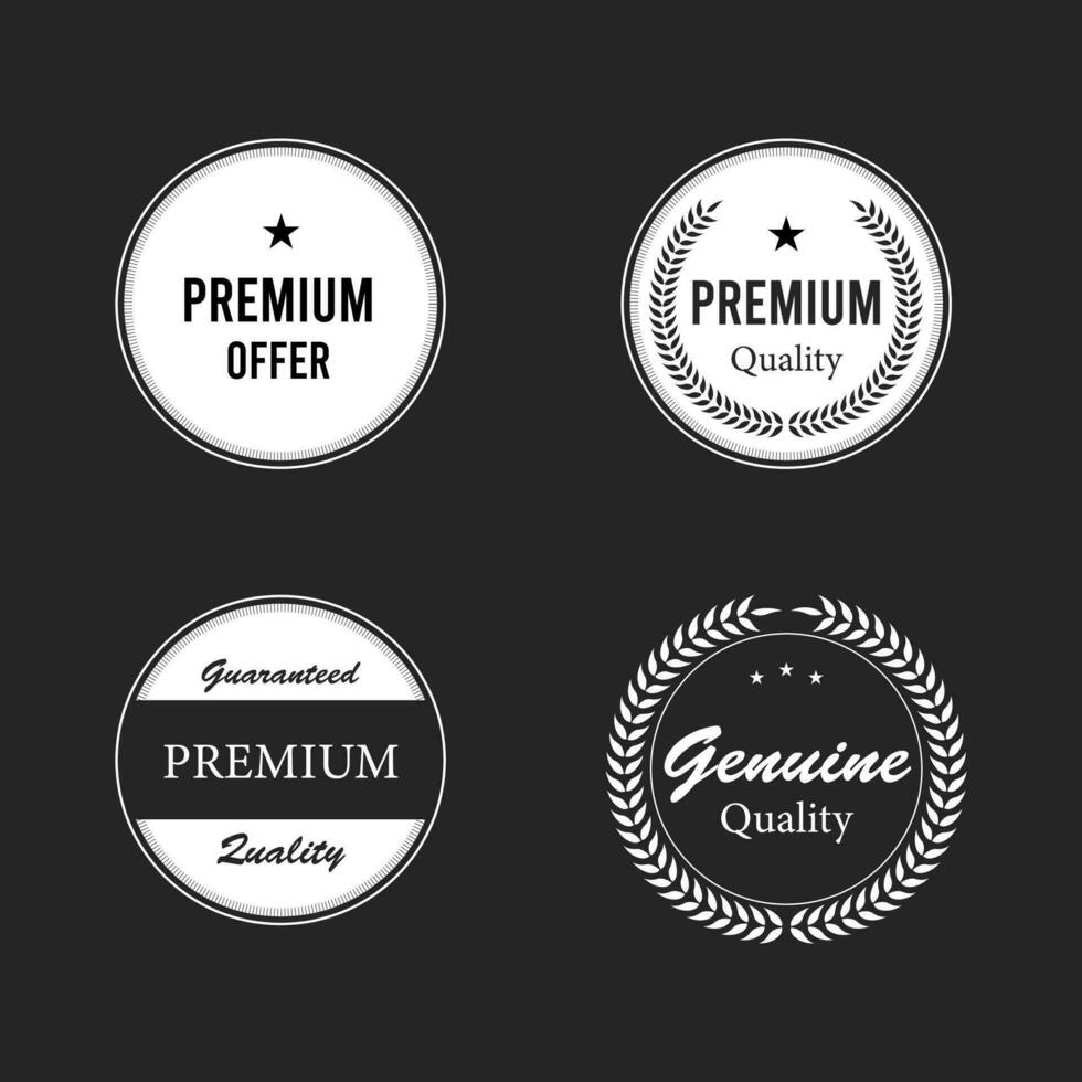 Premium quality laurel wreath, collection vector