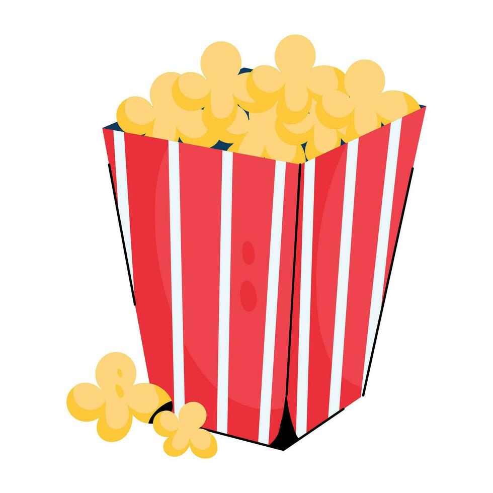 Trendy Popcorn Concepts vector