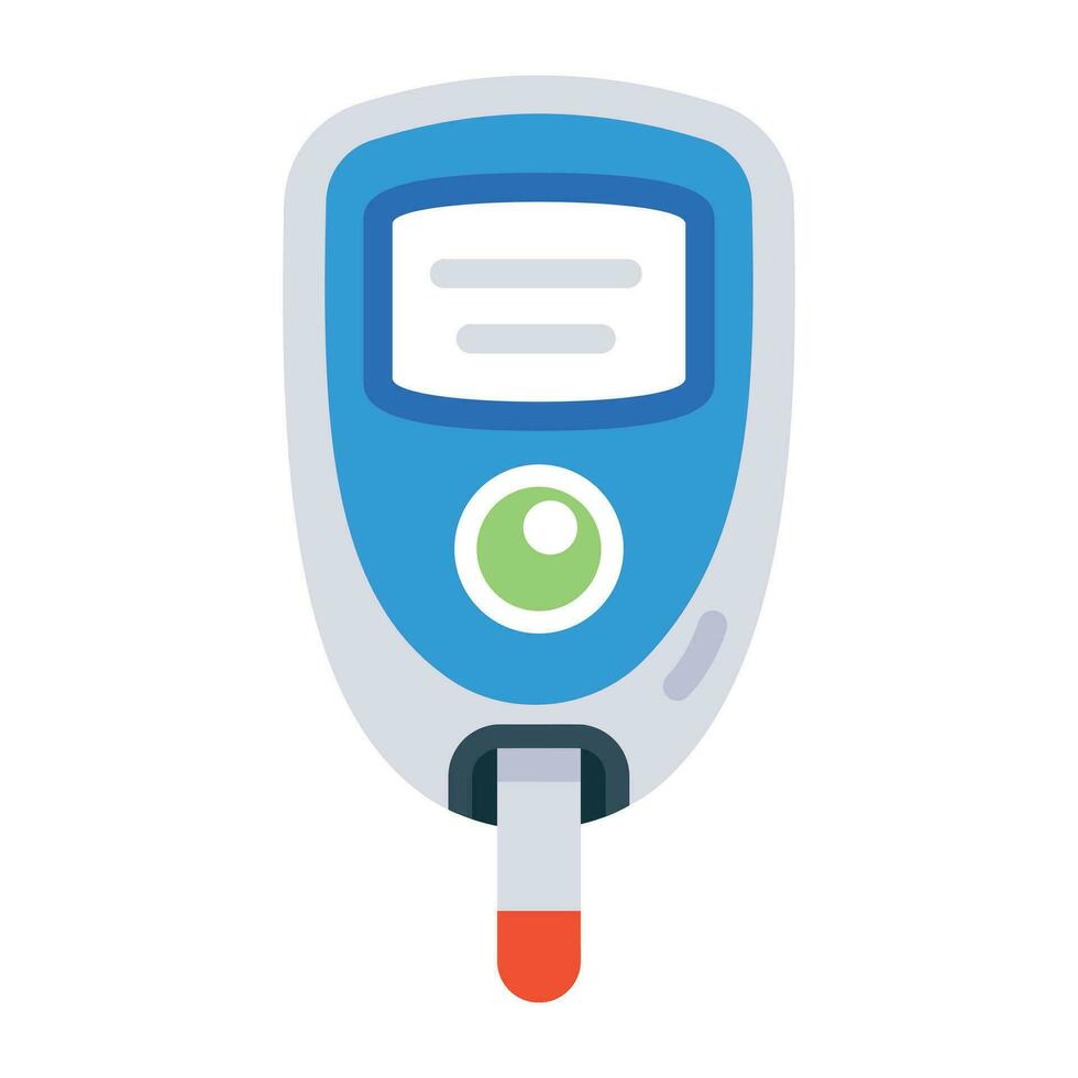 Trendy Glucose Meter vector