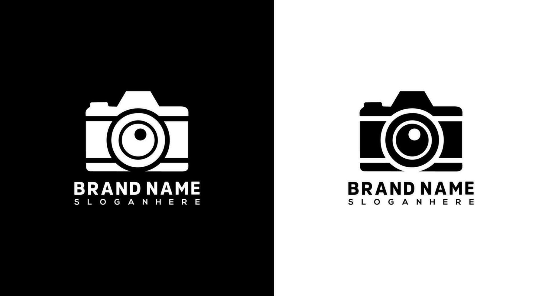 Camera logo design template. Photographer logo concept. Camera icon vector. vector