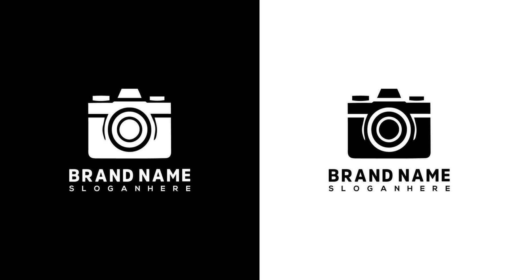 Camera logo design. Photography logo template. Camera icon vector illustration.