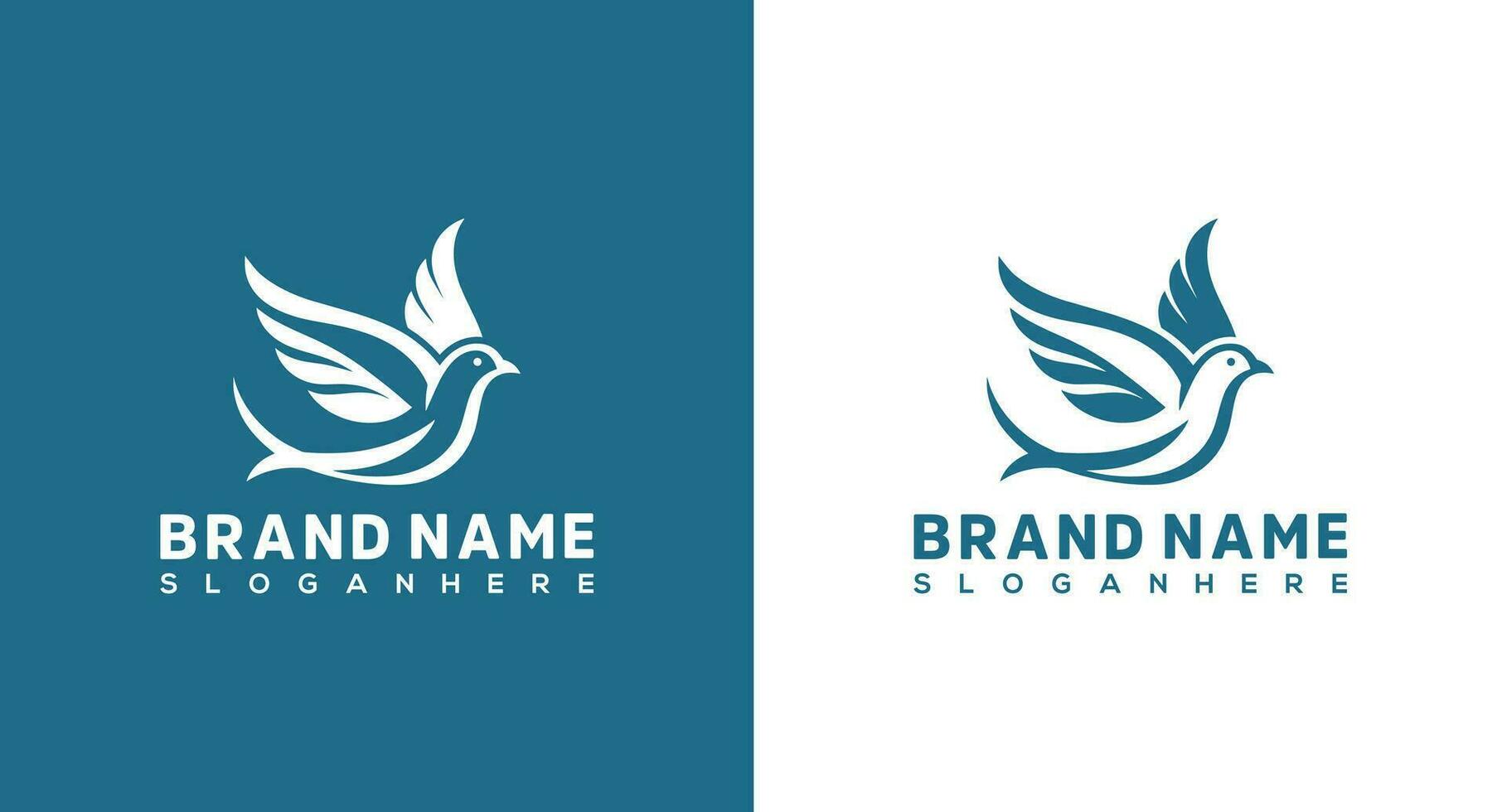 Bird logo design. Bird logo vector icon. Minimalist Logo