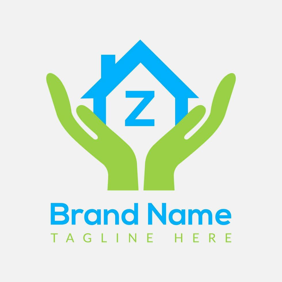 hogar préstamo logo en letra z modelo. hogar préstamo en z carta, inicial hogar préstamo firmar concepto modelo vector