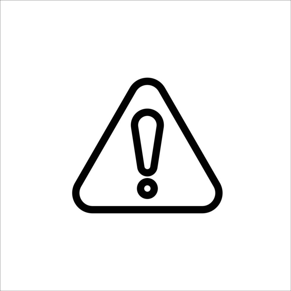 Warning icon vector