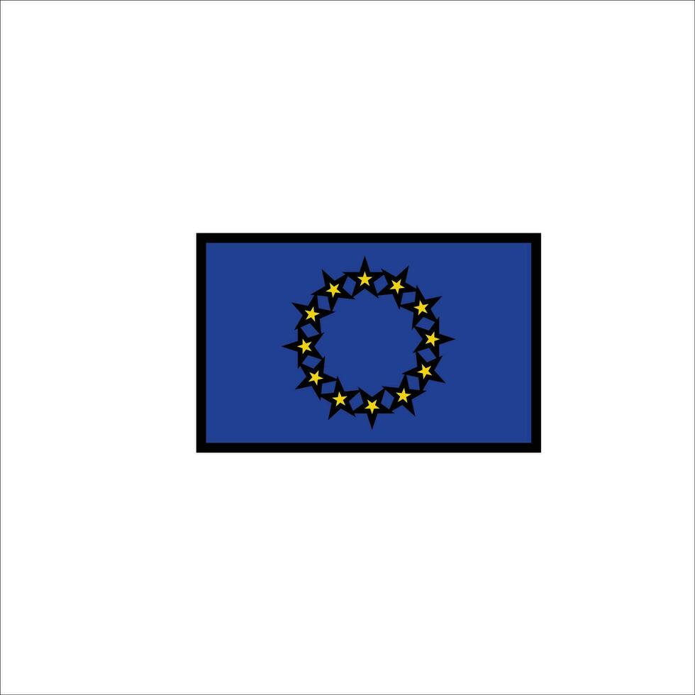Europe flag icon vector