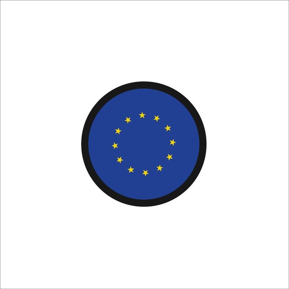 Europe flag icon vector