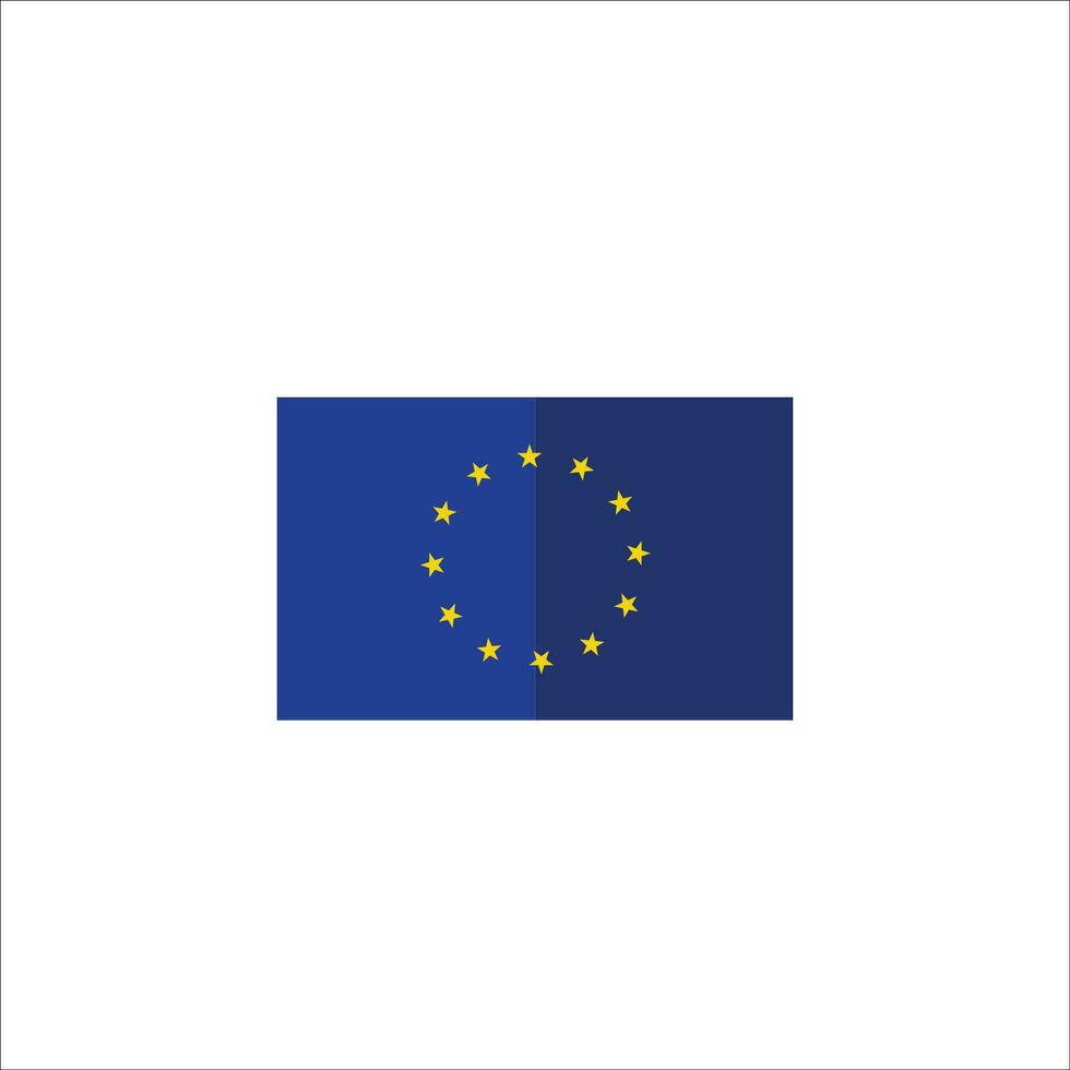 Europa bandera icono vector