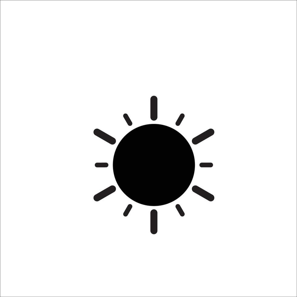 Sun icon vector