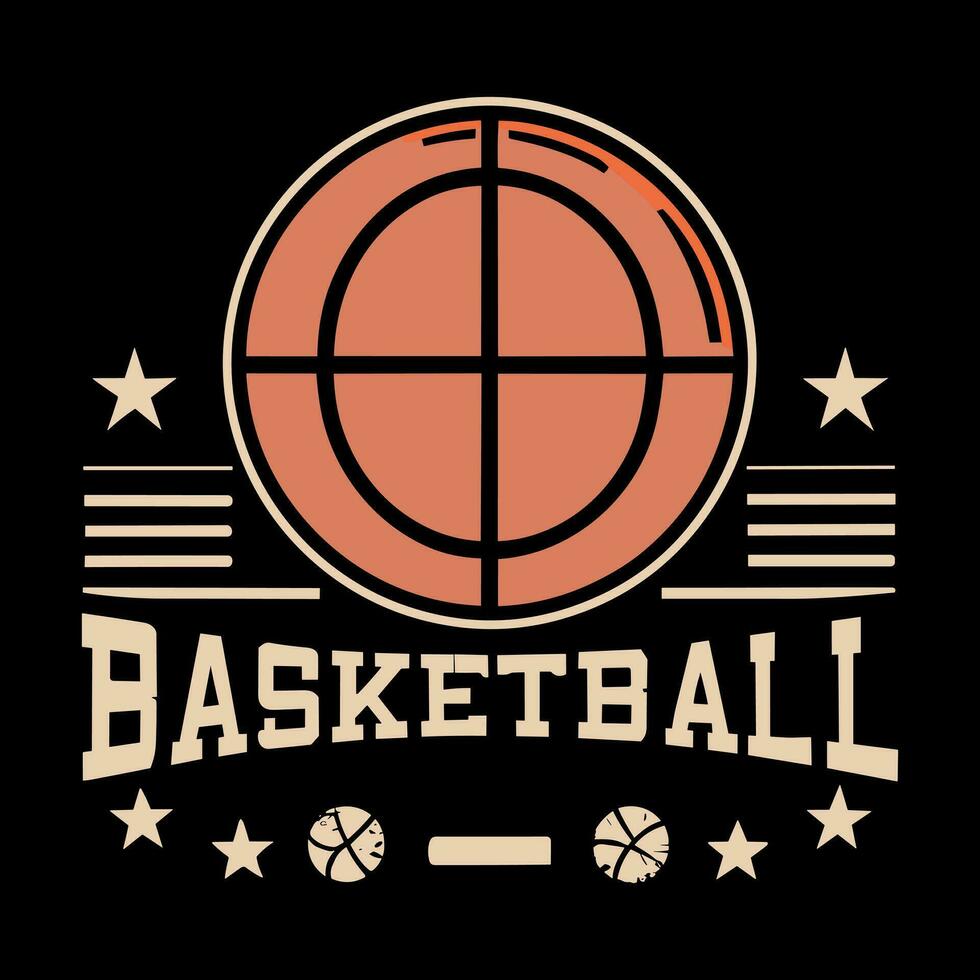 baloncesto gracioso niños baloncesto jugador retro Clásico baloncesto camiseta diseño vector