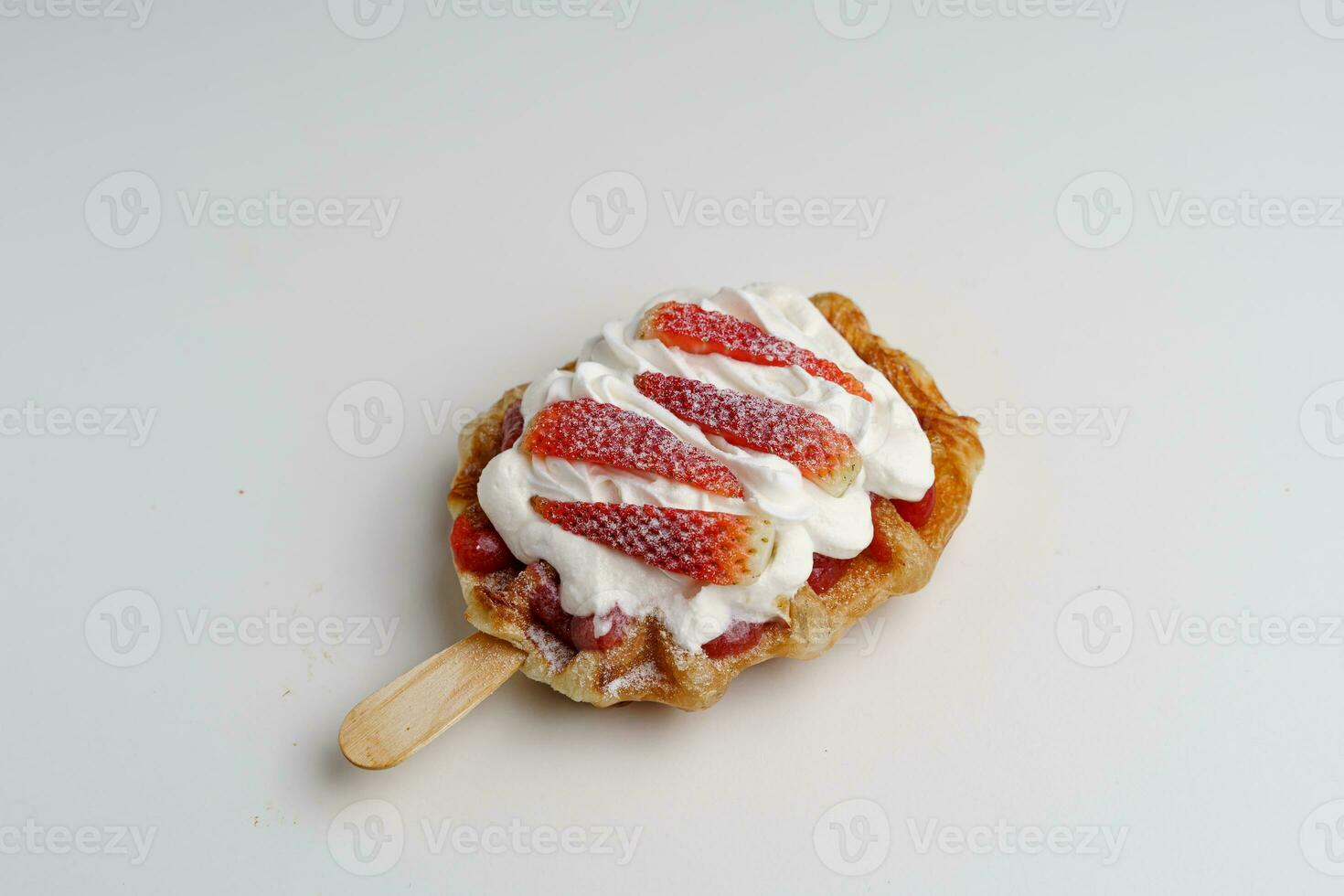 croissant waffle, croffle, for menu cafe, street food photo