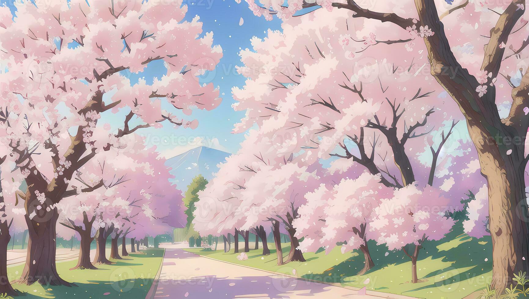 sakura  Anime scenery, Scenery, Anime scenery wallpaper