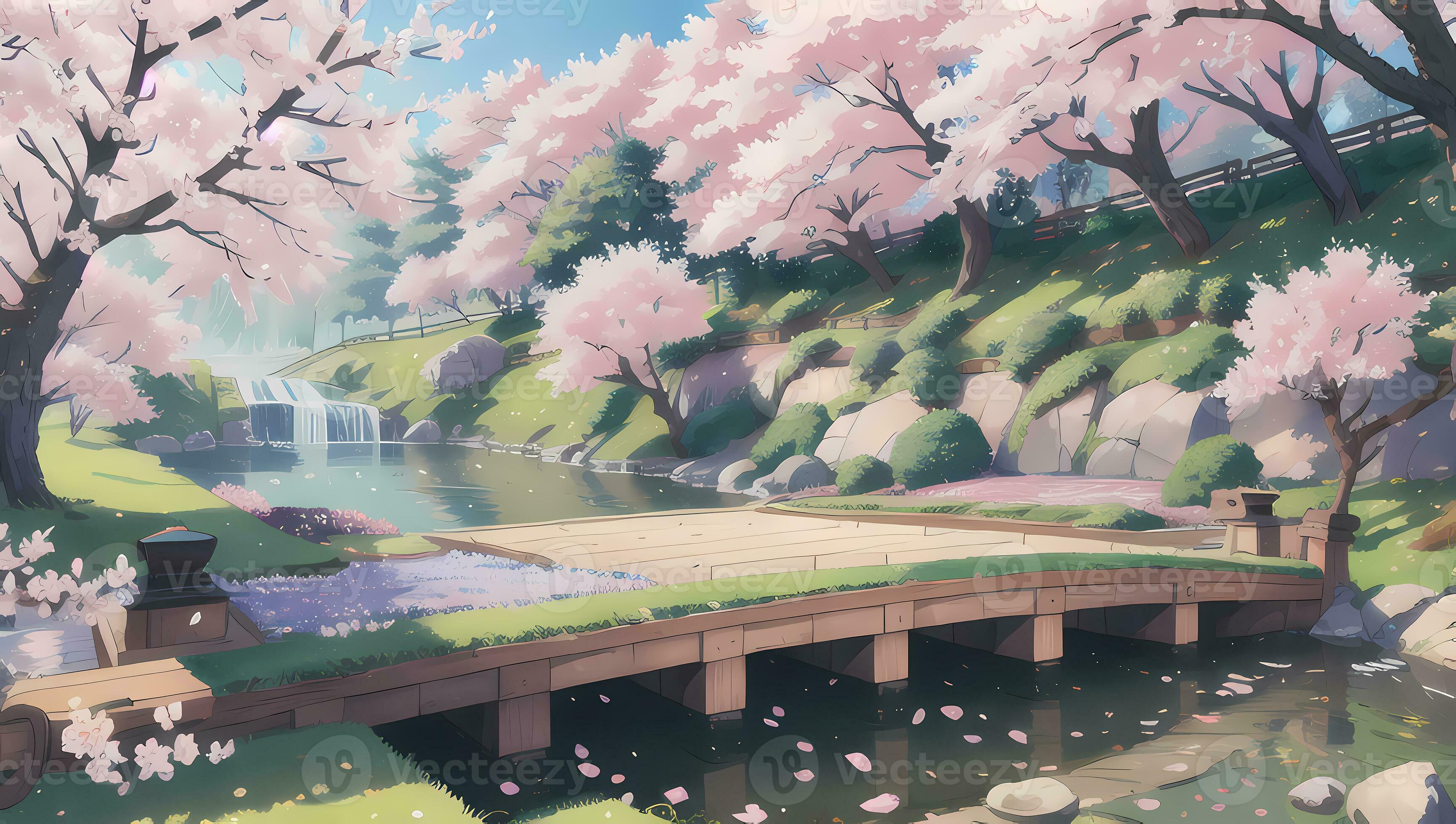 sakura  Anime scenery, Scenery, Anime scenery wallpaper