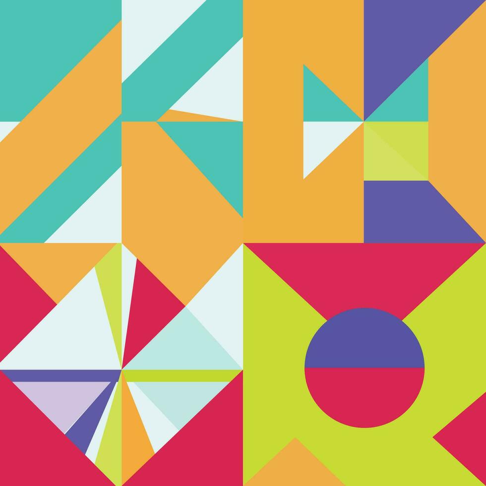 Vibrant Geometric Abstract Pattern vector