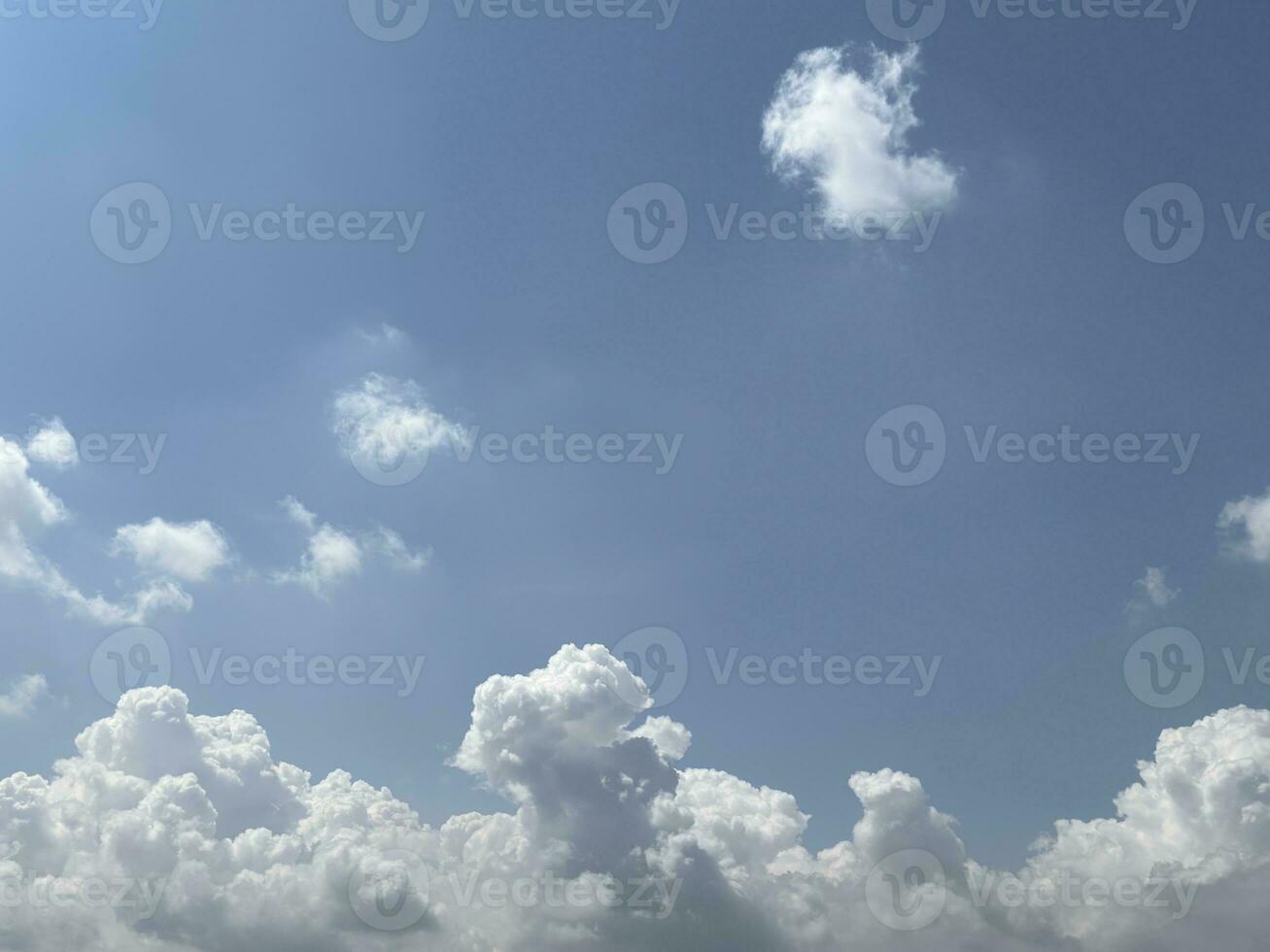 Blue sky with clouds photo