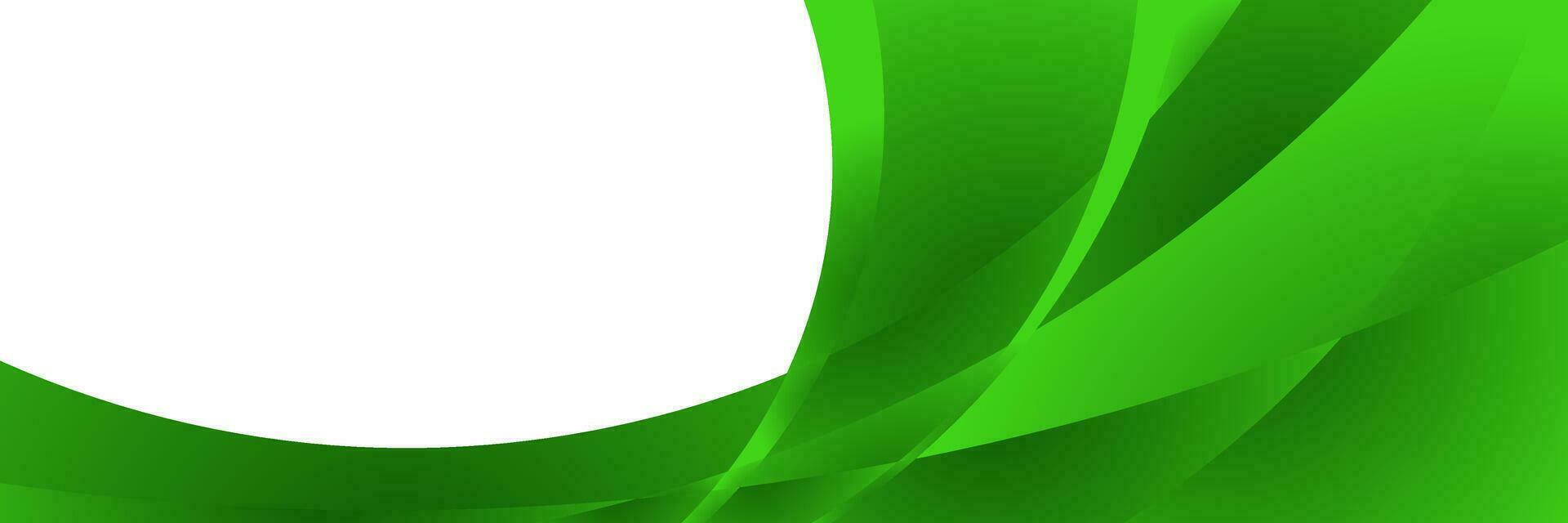 abstract green curve gradient background for design template vector