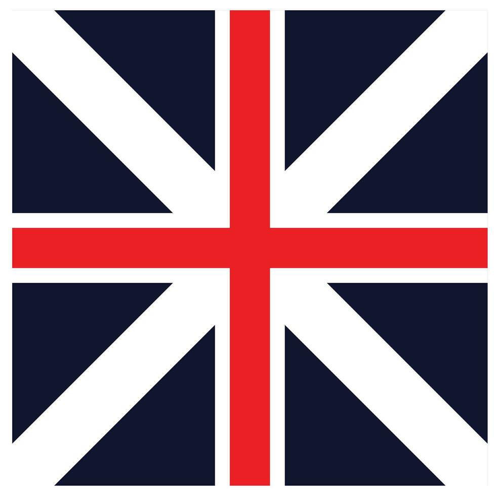 Flag of the United Kingdom of Great Britain and Northern Ireland. Vector illustration