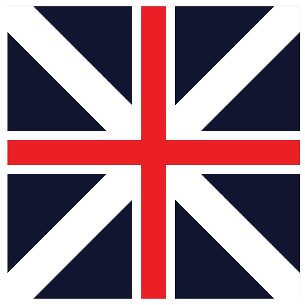 Flag of the United Kingdom of Great Britain and Northern Ireland. Vector illustration