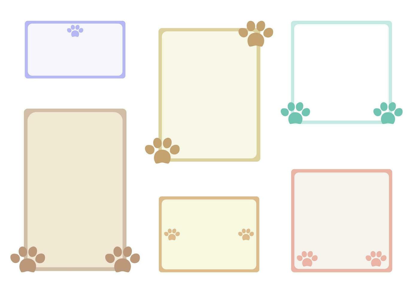 Cute Frame Text Box Background vector