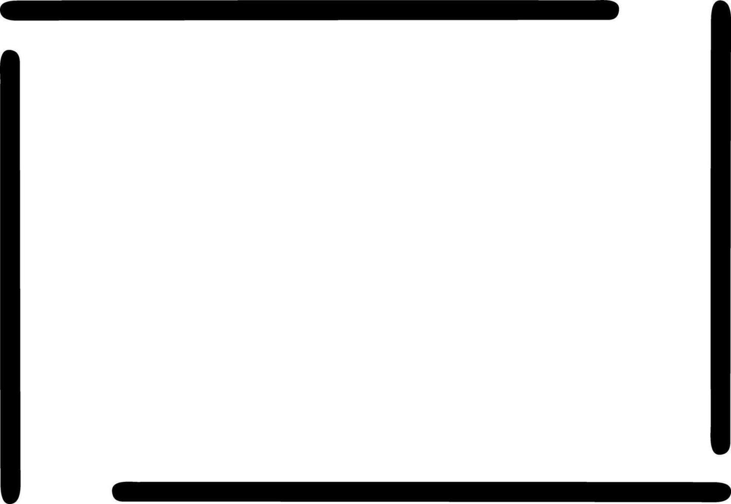 Arrow Line Frame Straight Border vector